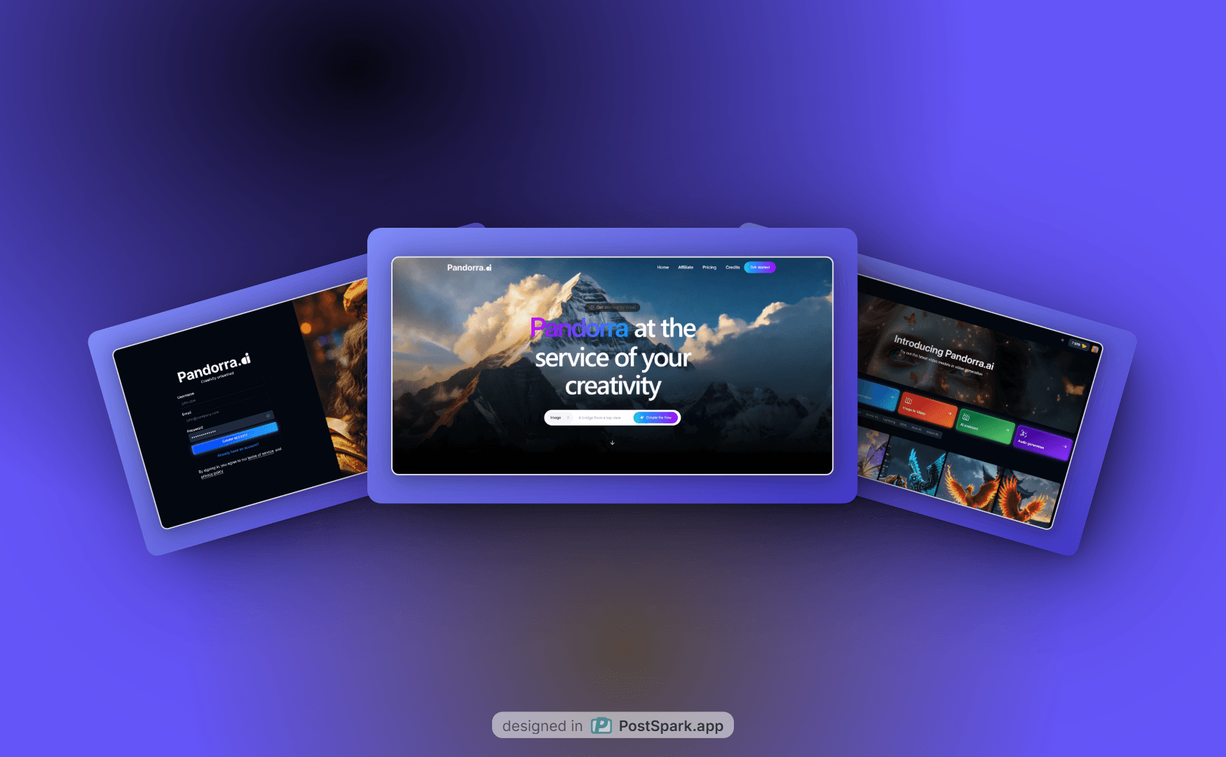 Capture d'écran du projet PANDORRA.AI